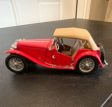 Mg Mgtc Redtan 124 Diecast Convertible Car Model Franklin Mint Needs Cleaning Mg Mgtc Redtan 124 Diecast Convertible Car Model Franklin Mint Needs Cleaning