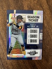 2022 Panini Chronicles - Contenders Optic Ronald Acuña Jr. #24 Hyper Prizm /299