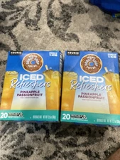 Donut Shop Pineapple Passionfruit 40 Count Iced Refreshers Keurig Pods READ