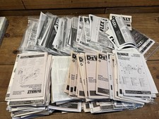 45 Pounds of DeWALT and Flex Tools 20V 60V 24V Tool Impact Saw Drill Etc Manuals