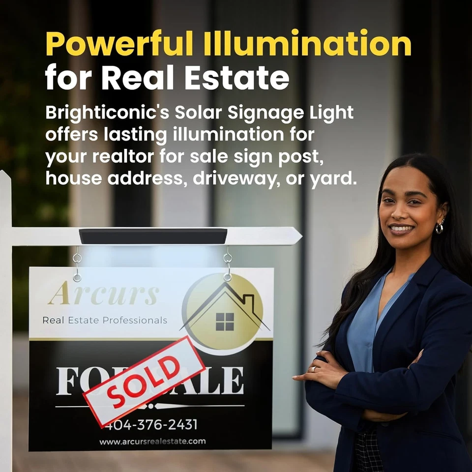 Luces de letrero solar: iluminar publicidad e inmuebles, BICSSL-001 Foto 4 de 4