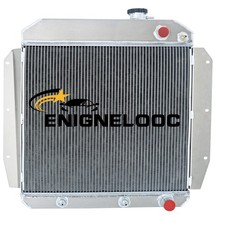 3 Row Aluminum Radiator For Chevy Gmc Pickup Suburban Trucks 1955-1959