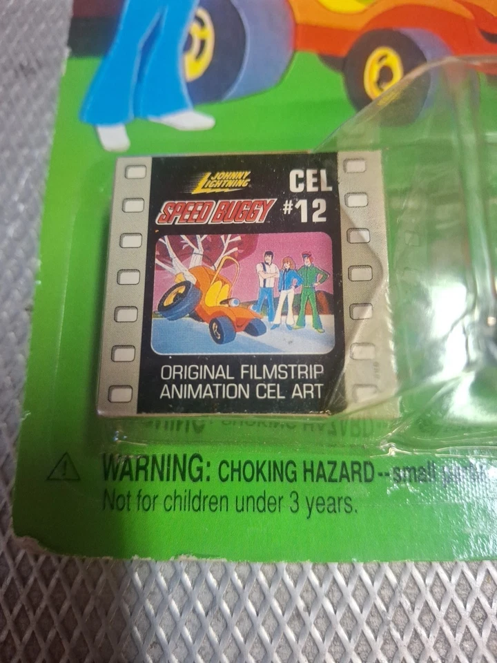 Johnny Lightning Speed Buggy Cartoon Network #151-00 Speed Buggy Cel #18 On Card - Image 4 of 4