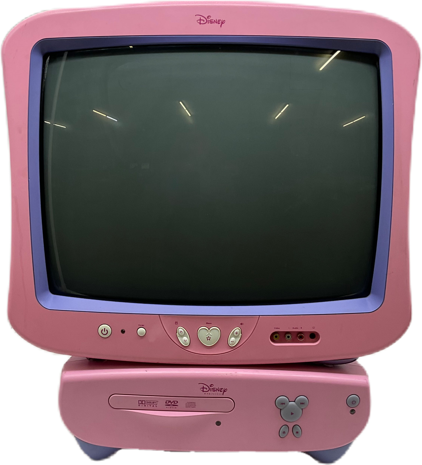 DT1900-P 13" Princess CRT TV DVD Player Combo ATSC Tuner 480