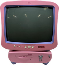 DT1900-P 13" Princess CRT TV DVD Player Combo ATSC Tuner 480i RCA