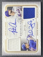 David Wright Pete Alonso Dual Auto Relic /35 2023 Topps Definitive Collection