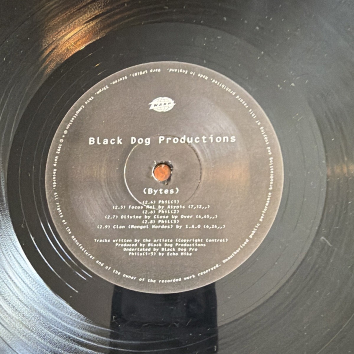 Vinyl Record Black Dog Productions Bytes LP 12
