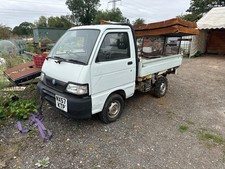 PIAGGIO PORTER TIPPER  2008 1300CC WHITE PETROL STARTS DRIVES AND TIPS