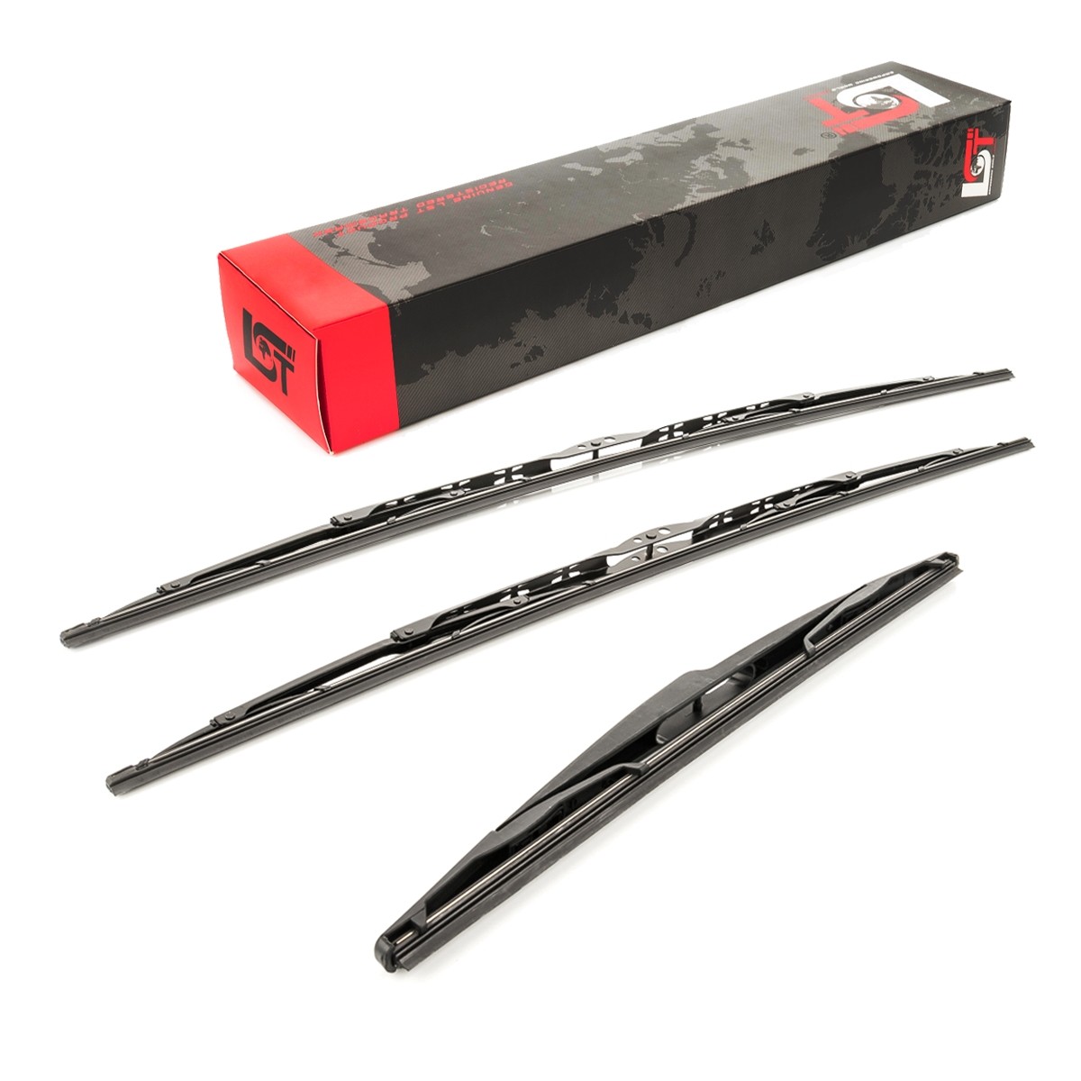 Windshield Wipers Set front + rear 9464552780 for Lancia Phedra 179 from 10/2005