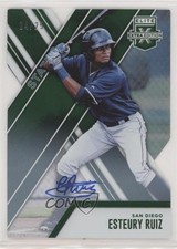 2017 Elite Extra Edition Status Emerald Die-Cut 24/25 Esteury Ruiz #94 Auto 1m0