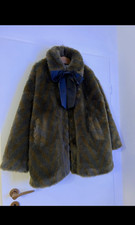 Scotch & Soda Damen Kunstpelzjacke kurz Braun...