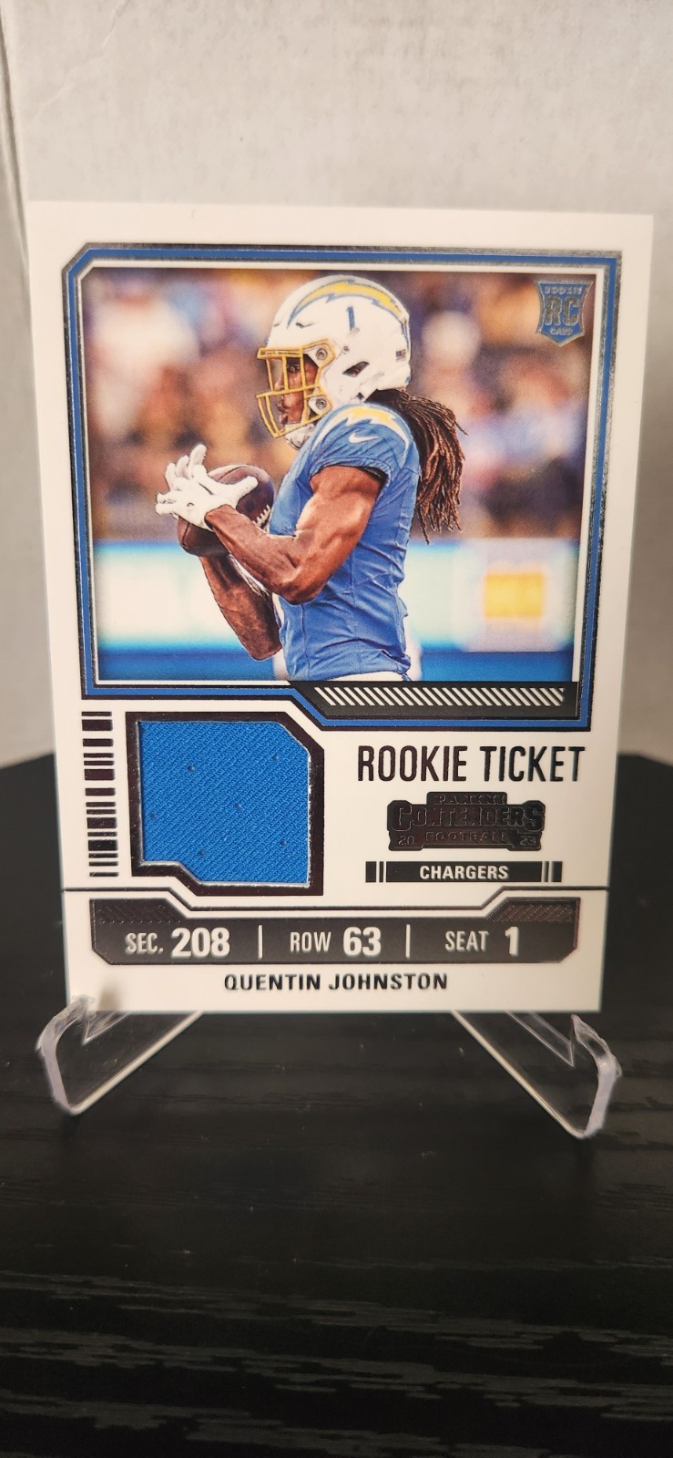2023 Contenders #TS27 Quentin Johnston Rookie Ticket Patch