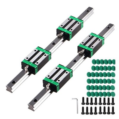 HGR20 Linear Rail 2PCS 500mm with 4PCS HGH20CA Sliding Blocks CNC Router DIY App