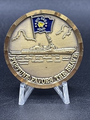 USS John S. McCain DDG-56 Fortune Favors the Brave Challenge Coin