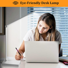 LED Desk Lamp with USB Ports, Touch Control, 5 Color Modes, 3 Brightness Leve...
