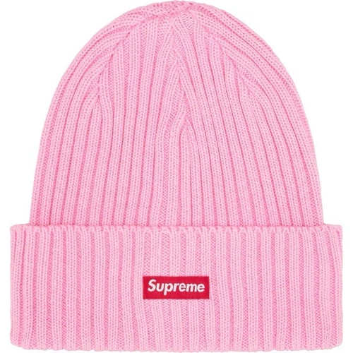 Bonnet Supreme Surteint Rose Boîte Logo SS25 Taille Unique NEUF