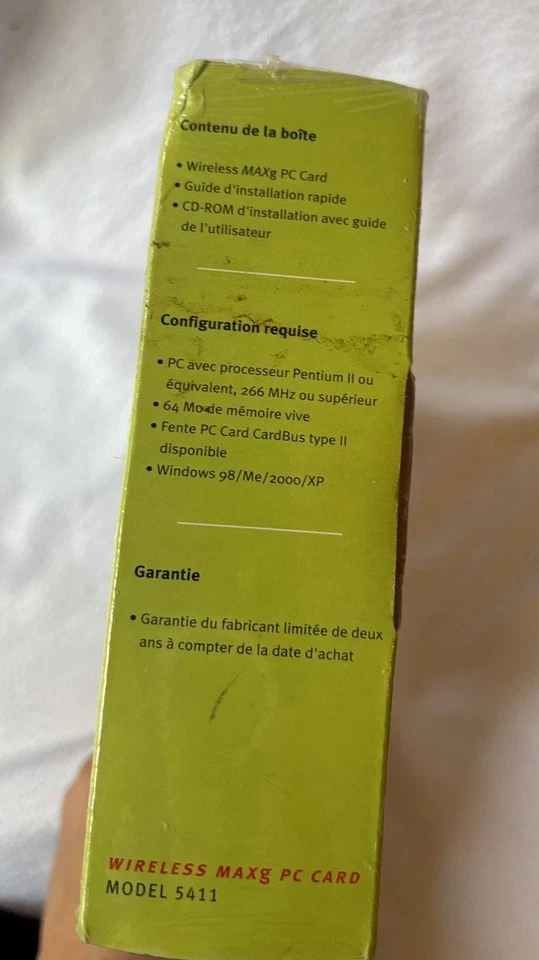 U.S. Robotics Wireless Maxg PC Card Model 5411 Factory Sealed. #0235 - Image 4 of 4