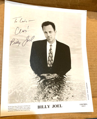 BILLY JOEL VINTAGE AUTO SIGNED PHOTO B&W 8x10/CERT. | eBay