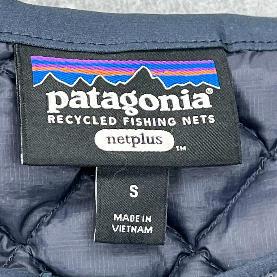 Pullover Patagonia 1/4 Cremallera Puffer Mujer Pequeño Verde Boreal AlpLight Plumón Gorp Foto 3 de 4