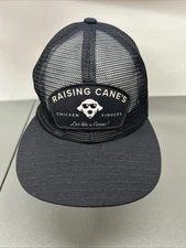 Raising Canes Trucker Hat All Mesh Snapback Cap Employee Crew Live Like A Caniac