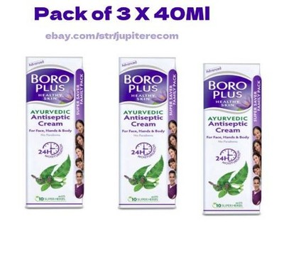 3X Boro Plus Natural Anti_septic Cream Winter Skin Moisturizer Dry lips 40ml