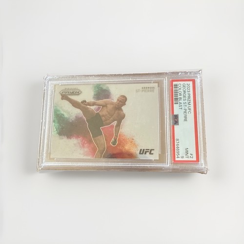 2023 Panini Prizm UFC Georges St-Pierre Color Blast SSP PSA 9 GEM GSP GOAT