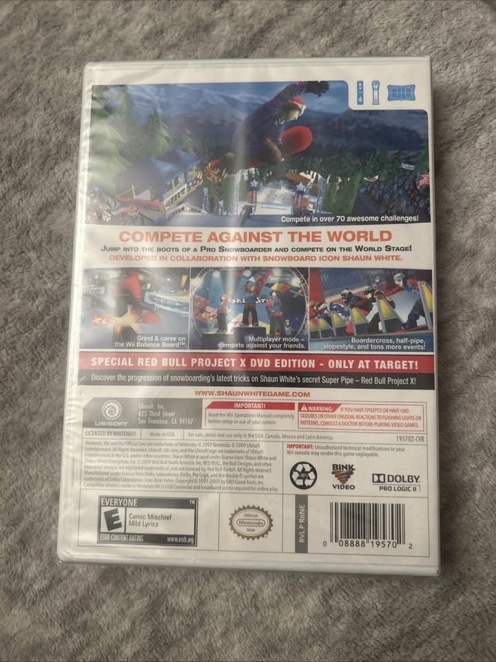Shaun White Snowboarding World Stage - Nintendo Wii - BRAND NEW (sealed) - Image 2 of 4