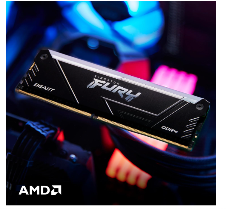Kingston FURY Beast 32GB (2x16GB) 3200MTs DDR4 CL16 Desktop Memory