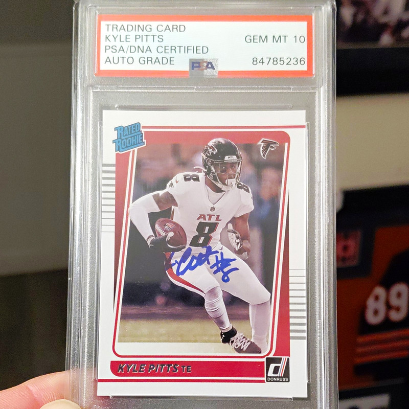 Panini 2021 Donruss Kyle Pitts Rated Rookie Auto PSA 10 PSA/DNA #260 84785236
