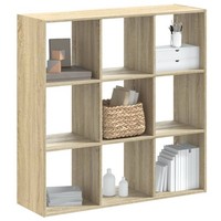 BüCherregal Standregal Bodenregal Sonoma Eiche 102X32X102 Cm Spanplatte