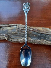 Sterling English Cooper Brothers & Sons Arts & Crafts Demitasse Spoon, No Mono