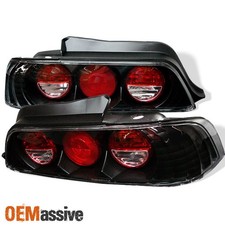Fits 97-01 Prelude Sport Jdm Black Tail Brake Lights Lamps Pair Leftright Set