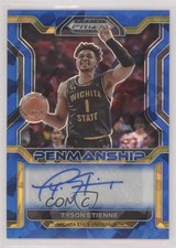 2022 Prizm Draft Picks College Penmanship Blue Ice 39/75 Tyson Etienne Auto y8h