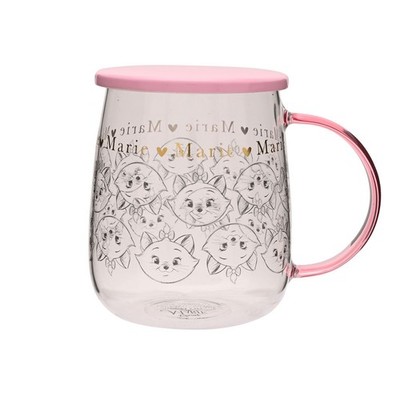 Disney Classic Glass Mug With Lid - Marie