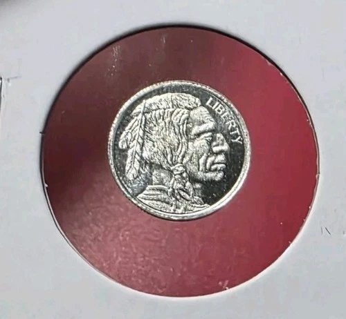 Buffalo & Indian - 1 Gram .999 Fine Pure Silver Bullion Mini Proof Round Coin