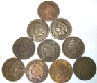 (10 Coins) TEN Little INDIANS * Indian Head CENTS PENNIES * FREE SHIP USA ONLY