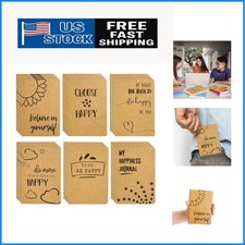 Bulk 24-Pack A6 Kraft Journals with Inspirational Quotes - Perfect for Teachers