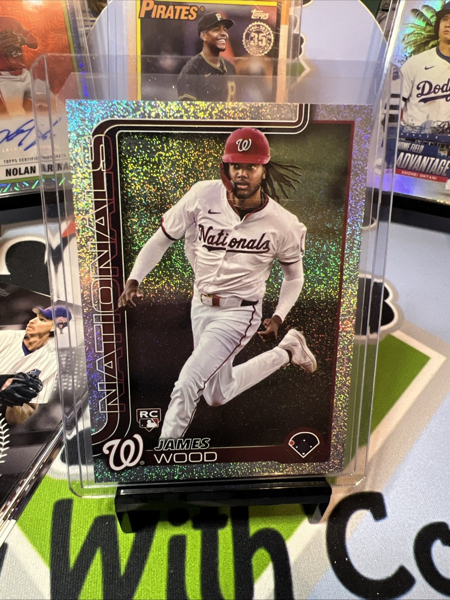 2025 TOPPS SERIES 1 JAMES WOOD ROOKIE SANDGLITTER FOIL
