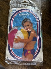 Vintage 1994 Intex 20" Beach Ball 59020 The Wet Set Multi Colored