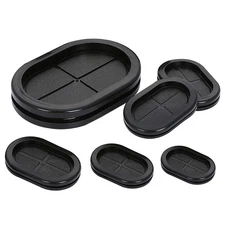 Oval Blanking Grommets Rubber Grommet Closed Gromet Blind Plugs Bungs Black Bung