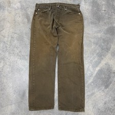 Vtg Levi  s 501 - 0649 Button Fly Men  s Jeans Size 36x28 Faded Olive Made In USA