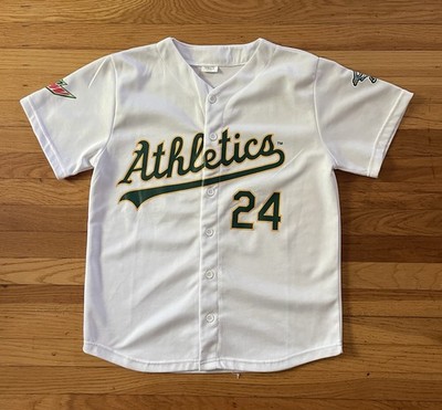 Oakland A s HOF Rickey Henderson SGA Jersey #24 Size Small Preowned
