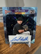 2026 Leaf Pro Set Metal Baseball Carter Holton Prospect Mini RC #1/1 Auto