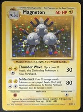 Magneton 9/102 Base Set Unlimited Holo Rare WoTC Pokémon TradingCardGame 1999 LP on eBay