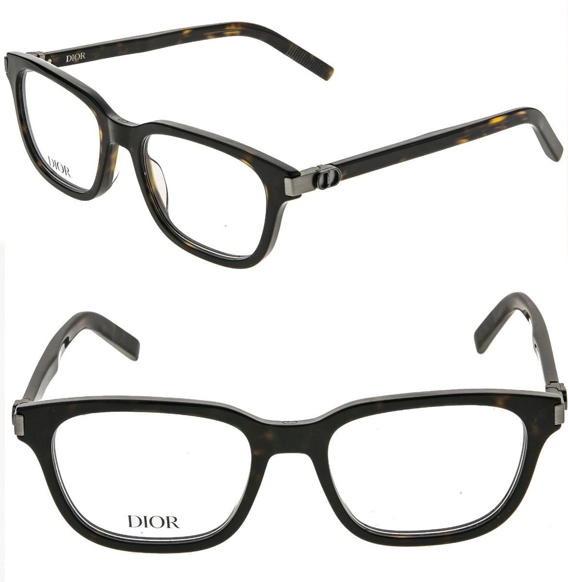 CHRISTIAN DIOR CD ICONO S3I Brown Gunmetal Eyeglasses 54mm