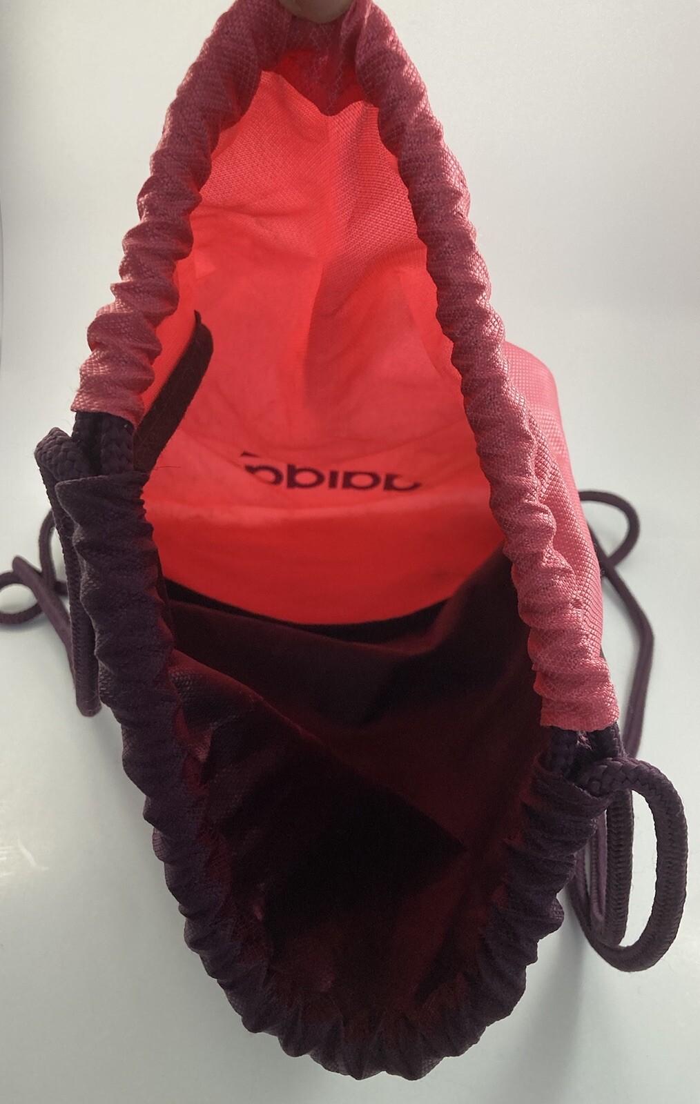 Adidas String Bag Drawstring Backpack Purple And … - image 6