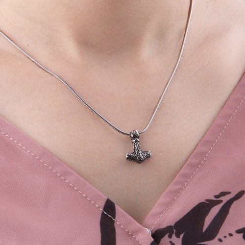 Hammer Mjolnir Pendant Necklace women 