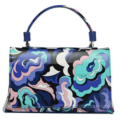 EMILIO PUCCI Shoulder Bag 2WAY Blue Multicolor Outlet 8RBC02