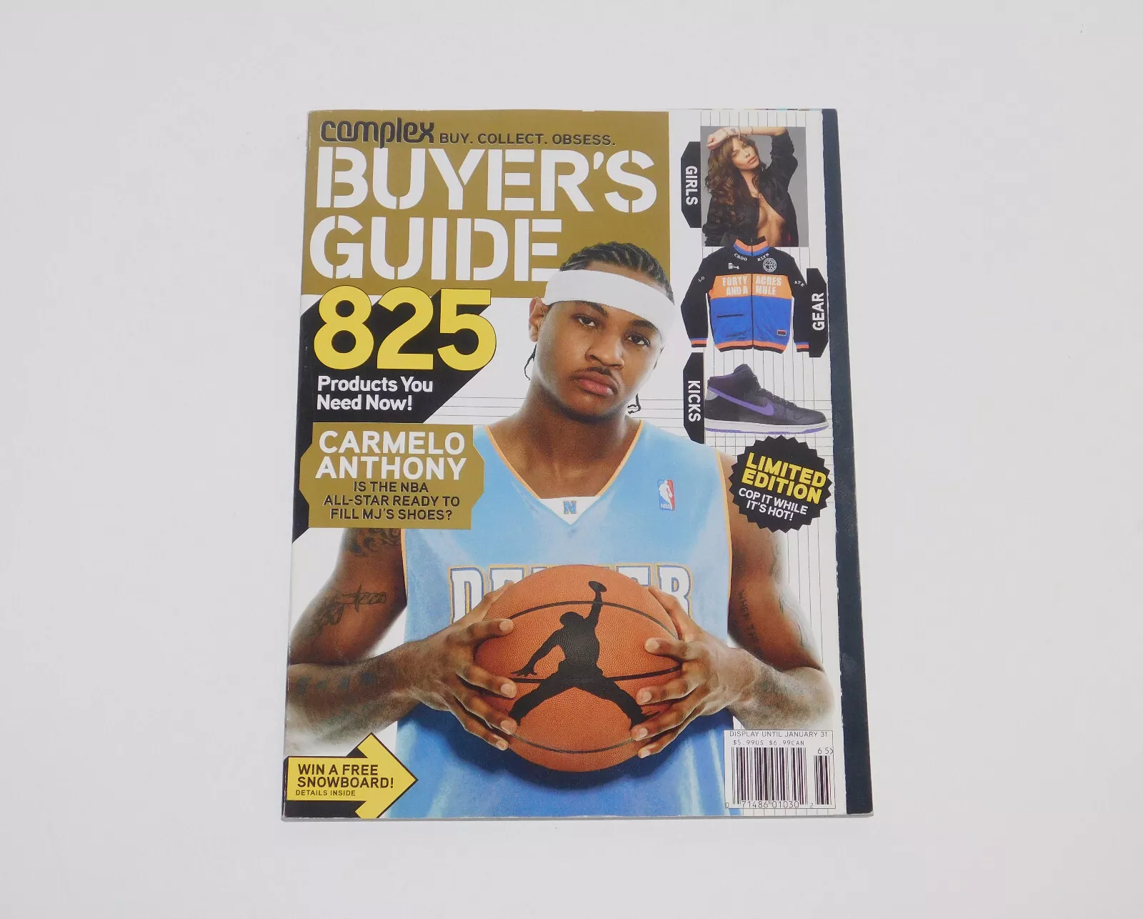 Complex Magazine Buyer's Guide 2006 chaussures Carmelo Anthony Supreme Burton LRG DC