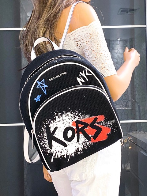 michael kors graffiti backpack